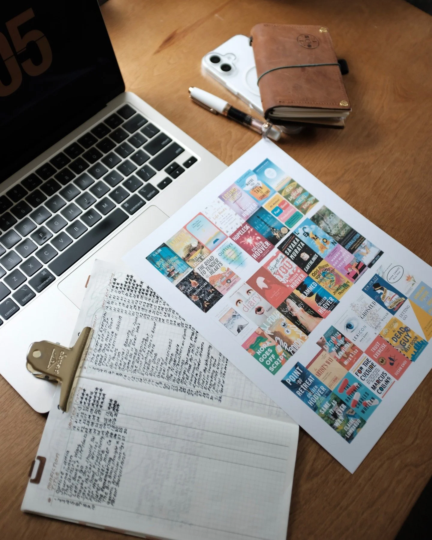 A glimpse into something I'm working on&hellip; I'll share my nerdy book journal on video soon! #travelersnotebookcommunity #readinglog #fujifilmx100f #readersof&igrave;nstagram #readingjournal