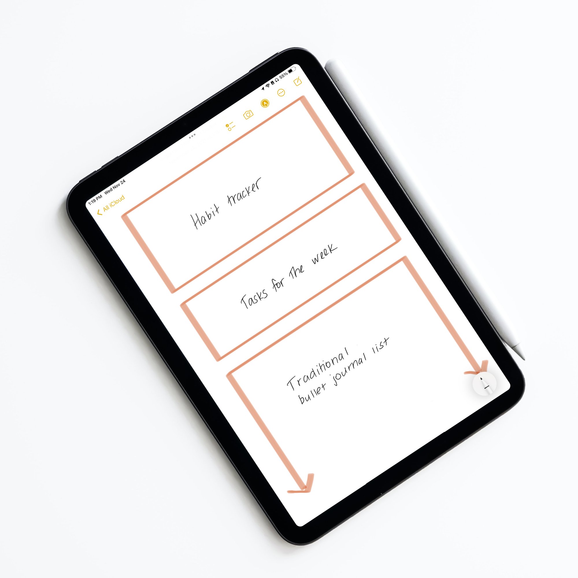 Create a digital bullet journal in Apple Notes — Hello Brio