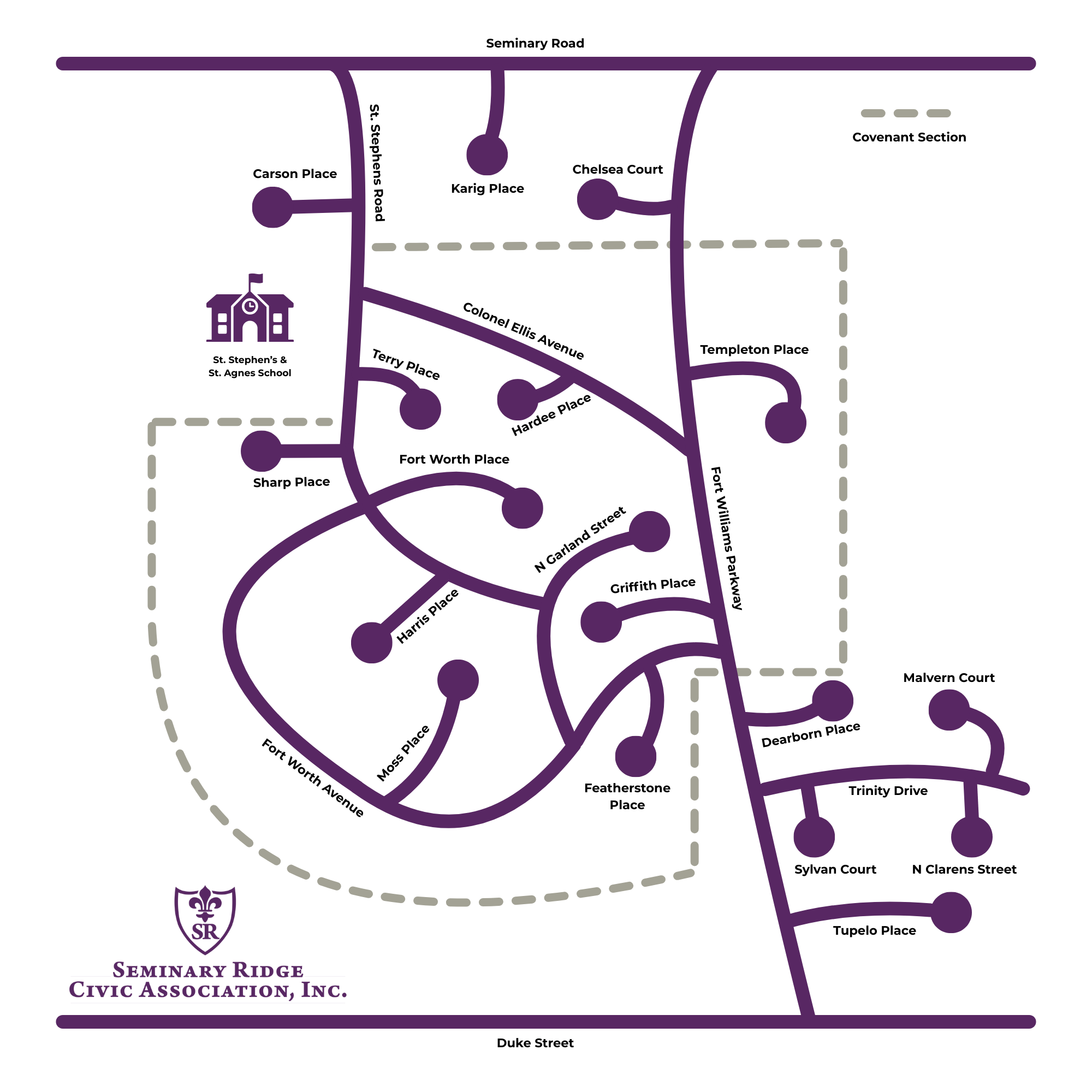 Seminary Ridge Map Seminary Ridge Civic Association