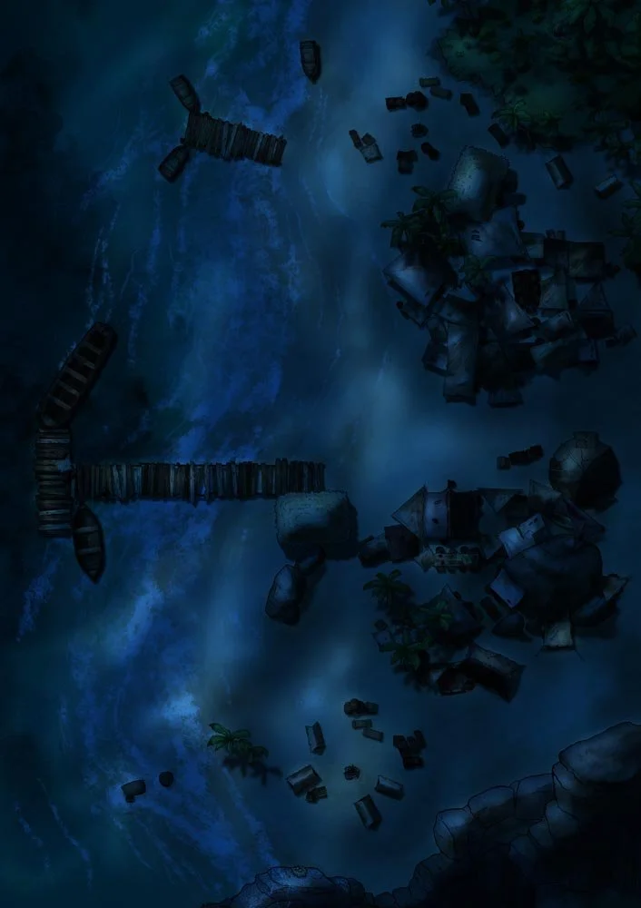 Shanty Town Night No Lights