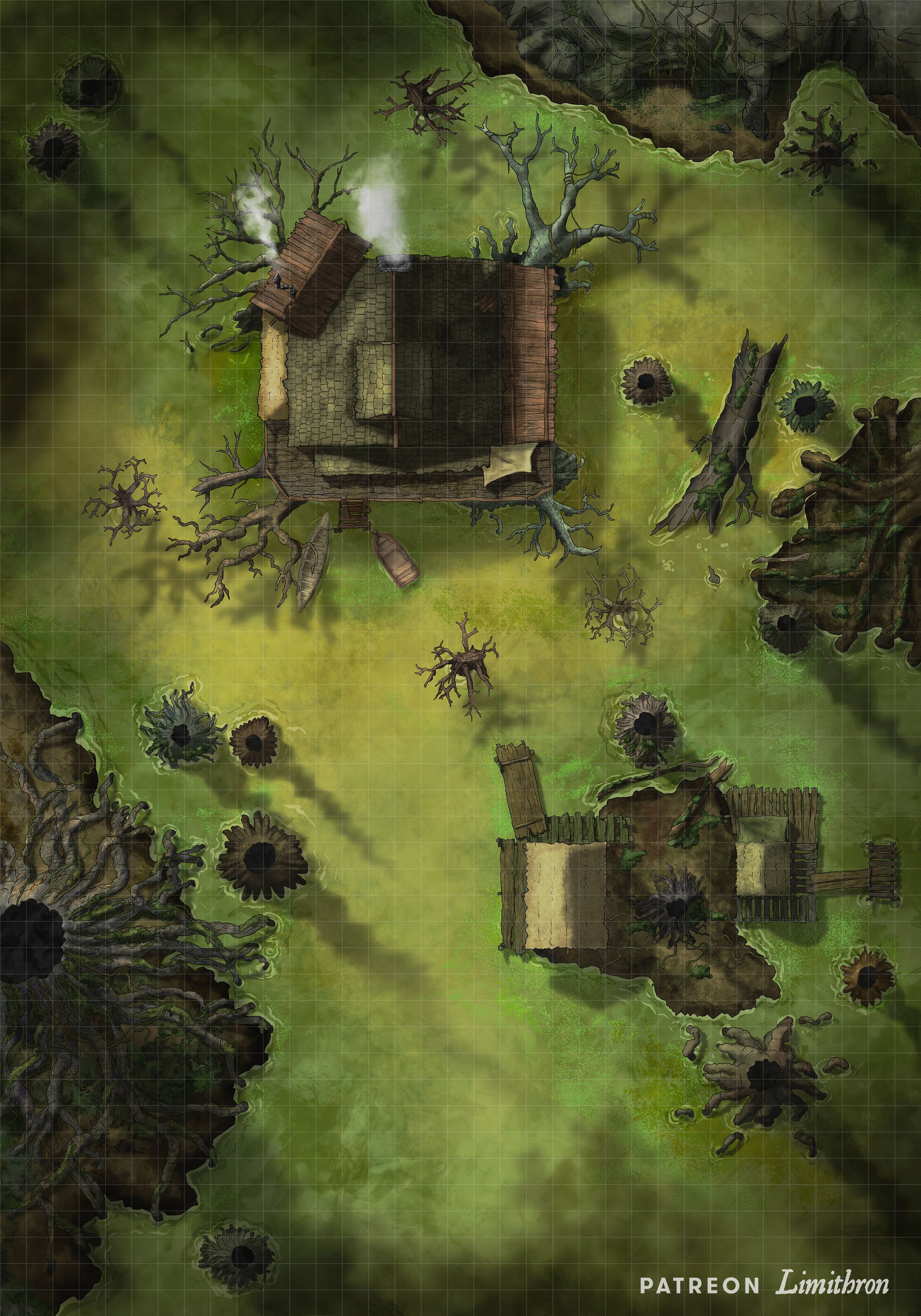 Swamp RPG Map by Limithron