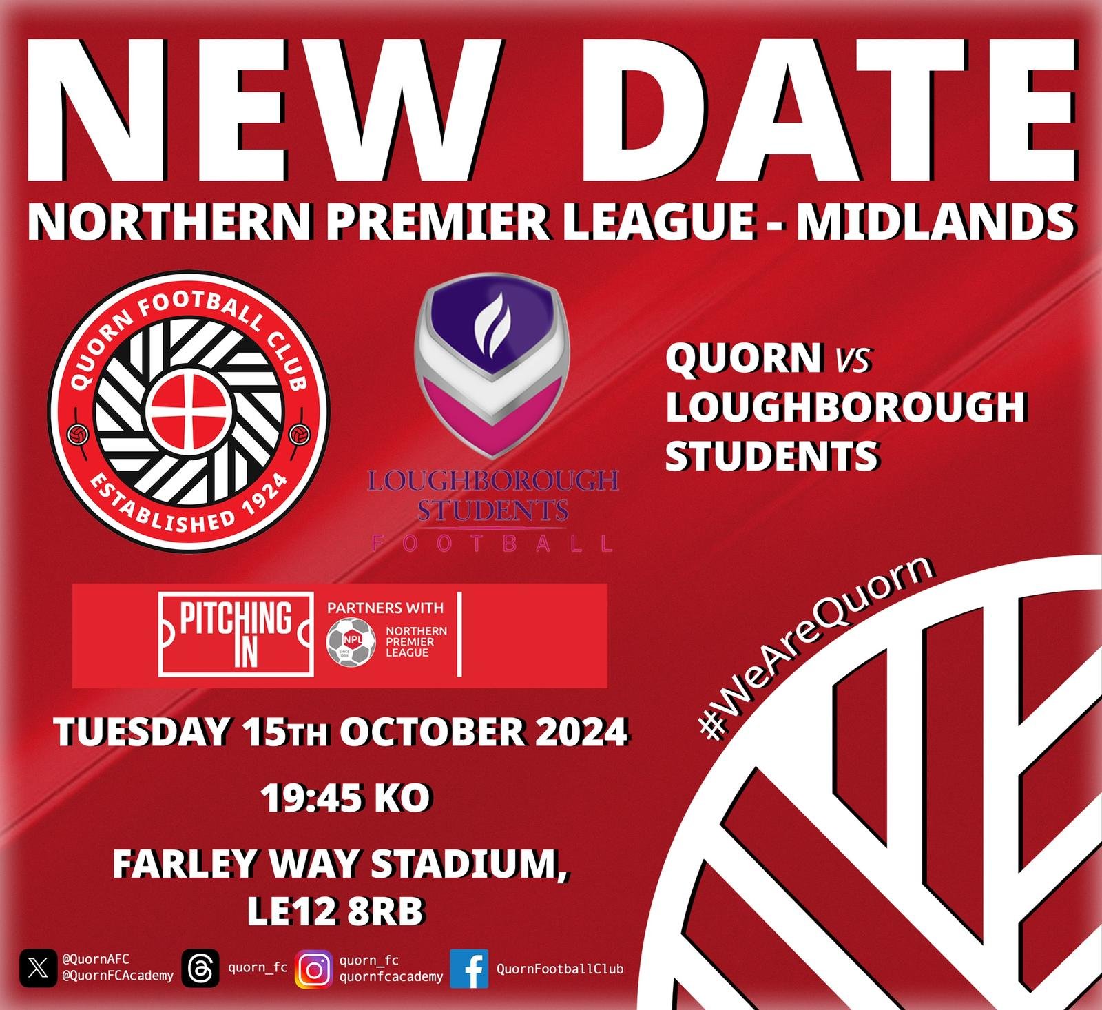 FIXTURE NEWS: New Date Set for Visit of Students