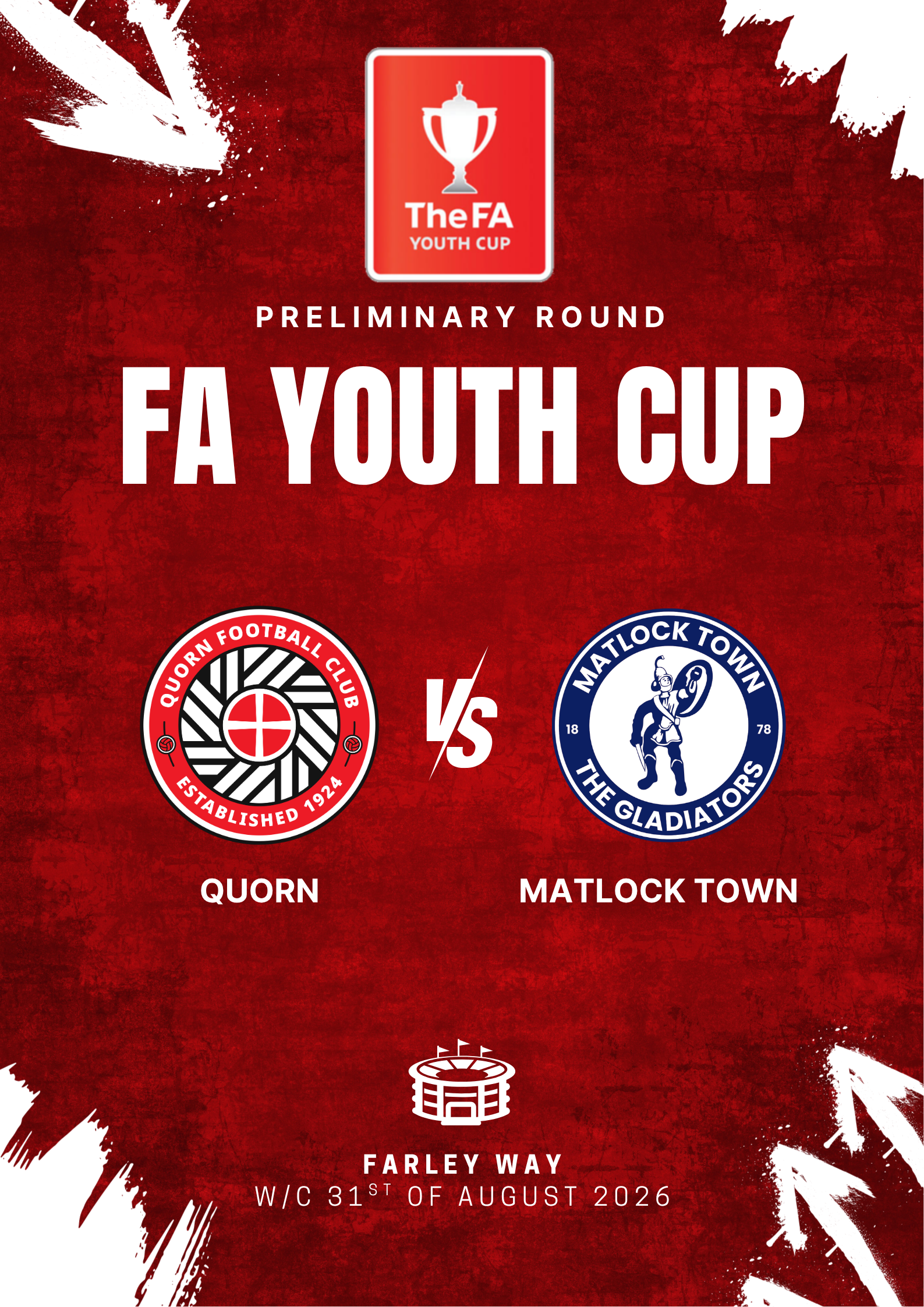 FA YOUTH CUP: Quorn to Host Matlock Town… Again!