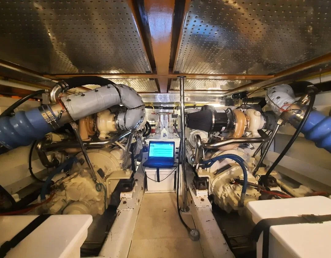 Successful #cummins QSC sea trial aboard this 52 Jefferson motor yacht 

#seatrial #tristatemarinect #marinedieselspecialists #cumminsmarine #cumminsonan&nbsp; #yanmarmarine #catmarine&nbsp; #dieselrepair  #mechanicalsurvey #mobilemarine #mobilemarin