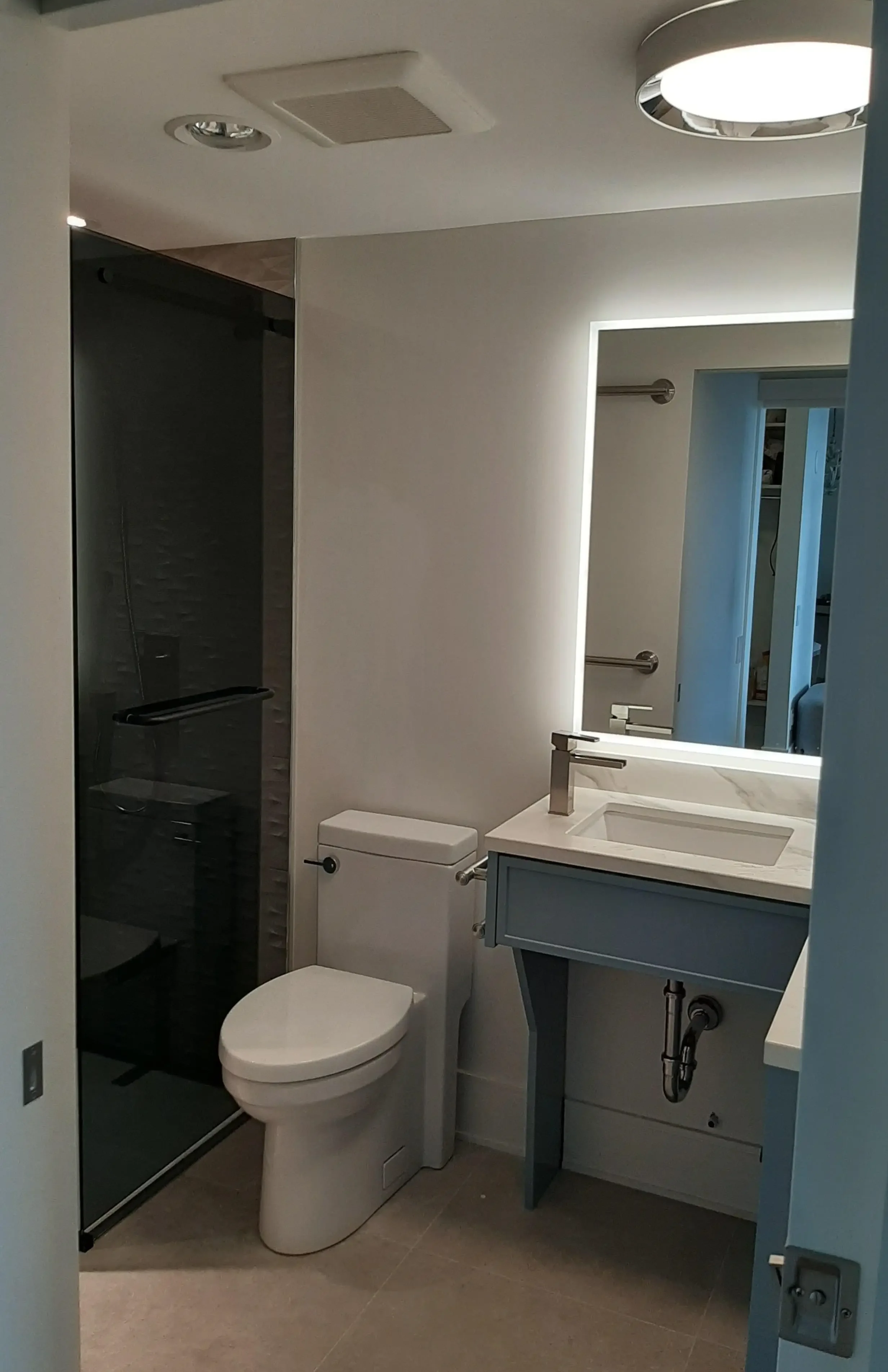 Custom Accessible Condo Bathroom - Luxury interior designer and interior decorator
