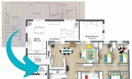 3D renderings design process Toronto interior design