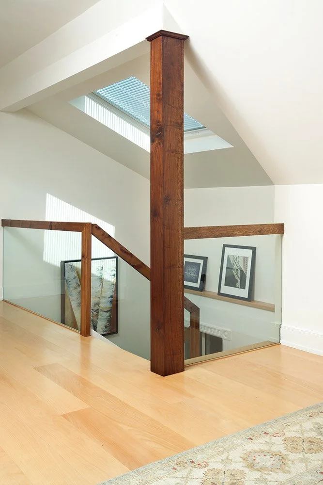 Staircase transformation with custom artwall, Luxury Interior Designer Toronto - Top 25 and Top 30