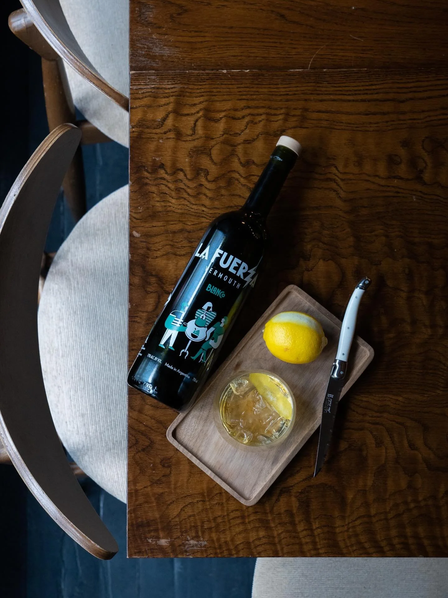 La Fuerza Blanco.

Chilled vermouth, served simply. #Luthun 

#finedining 
#eastvillagenyc 
#michelin 
#michelinguide