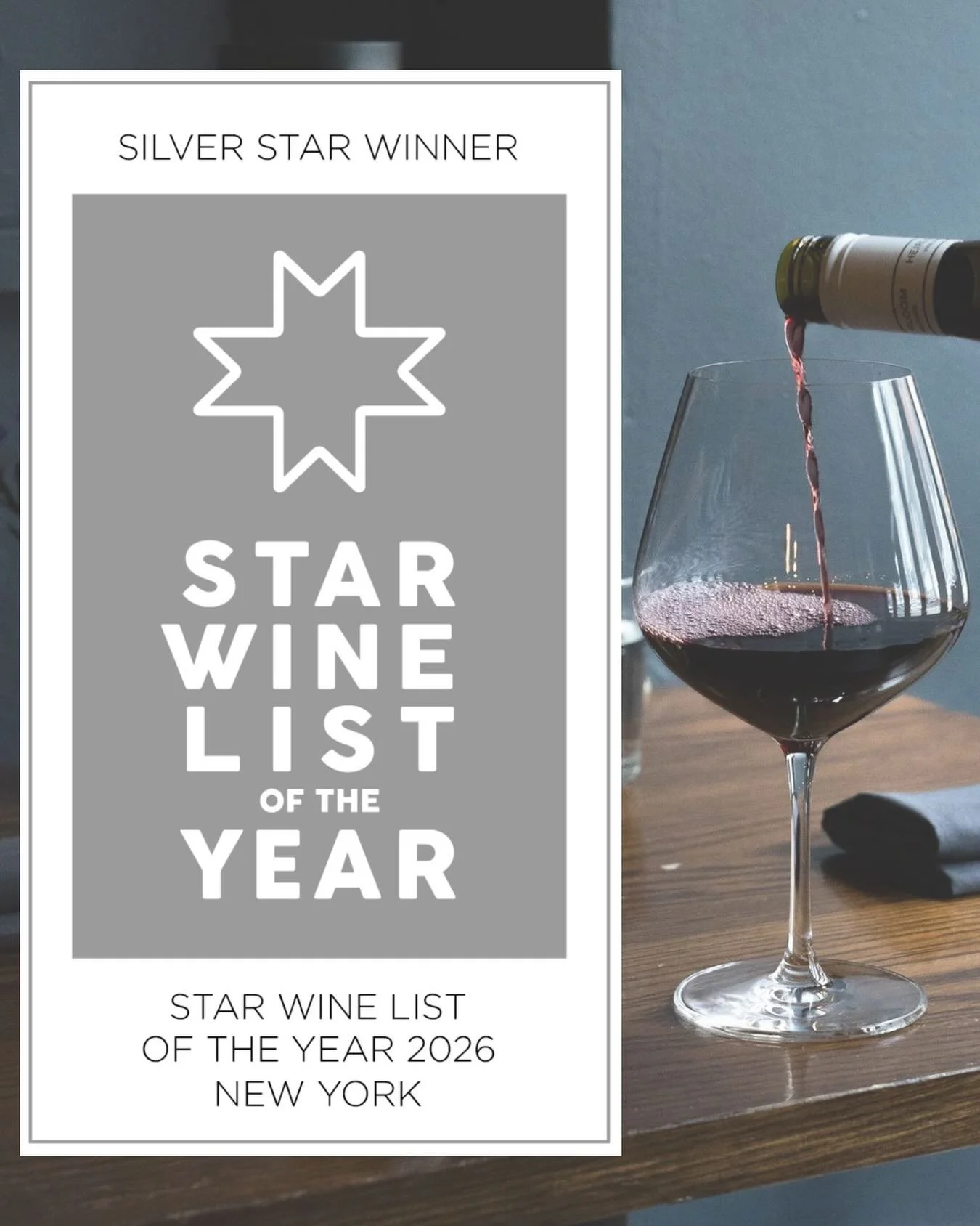 Recognized among New York&rsquo;s notable wine programs.

Luthun has been awarded Silver in Star Wine List of the Year New York 2026 by Star Wine List.

A reflection of the care behind every pairing, every bottle, and every detail shared at the table