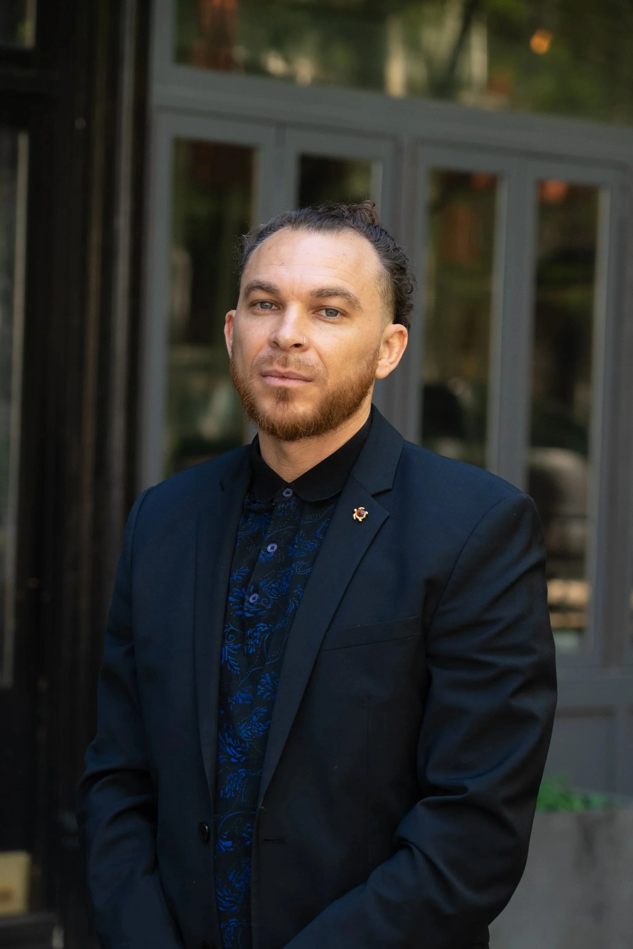 Jahdea Gildin, Beverage Manager & Sommelier standing outside of luthun