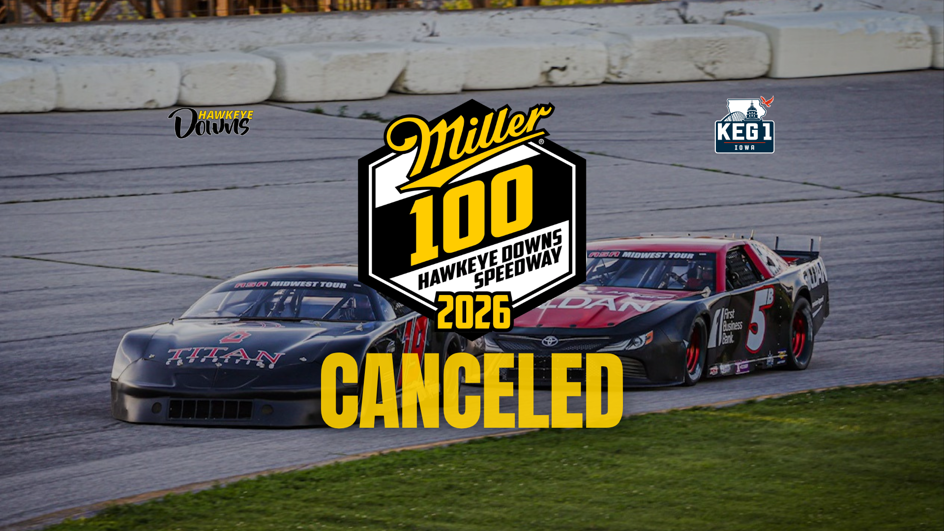 Miller 100 Race Canceled for July 11th; All Other Racing Classes Still Scheduled