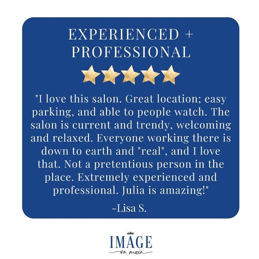 We strive to create a welcoming, uplifting environment with a sophisticated, modern feel and to hear this client&rsquo;s experience  makes us so happy🤗🤍 Have you visited the salon yet? Pop in to check out our new space and do a little shopping or v