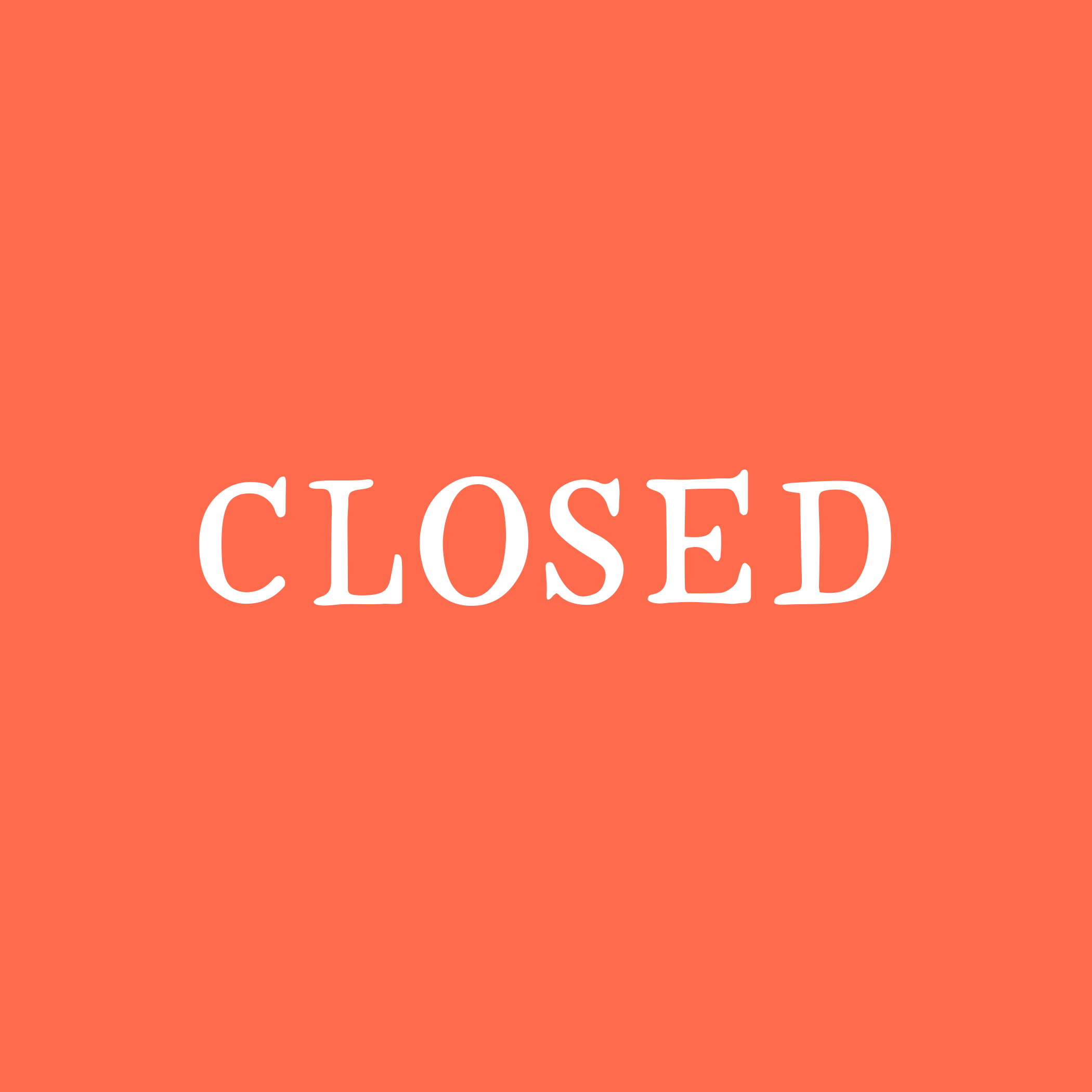 Closed to Public