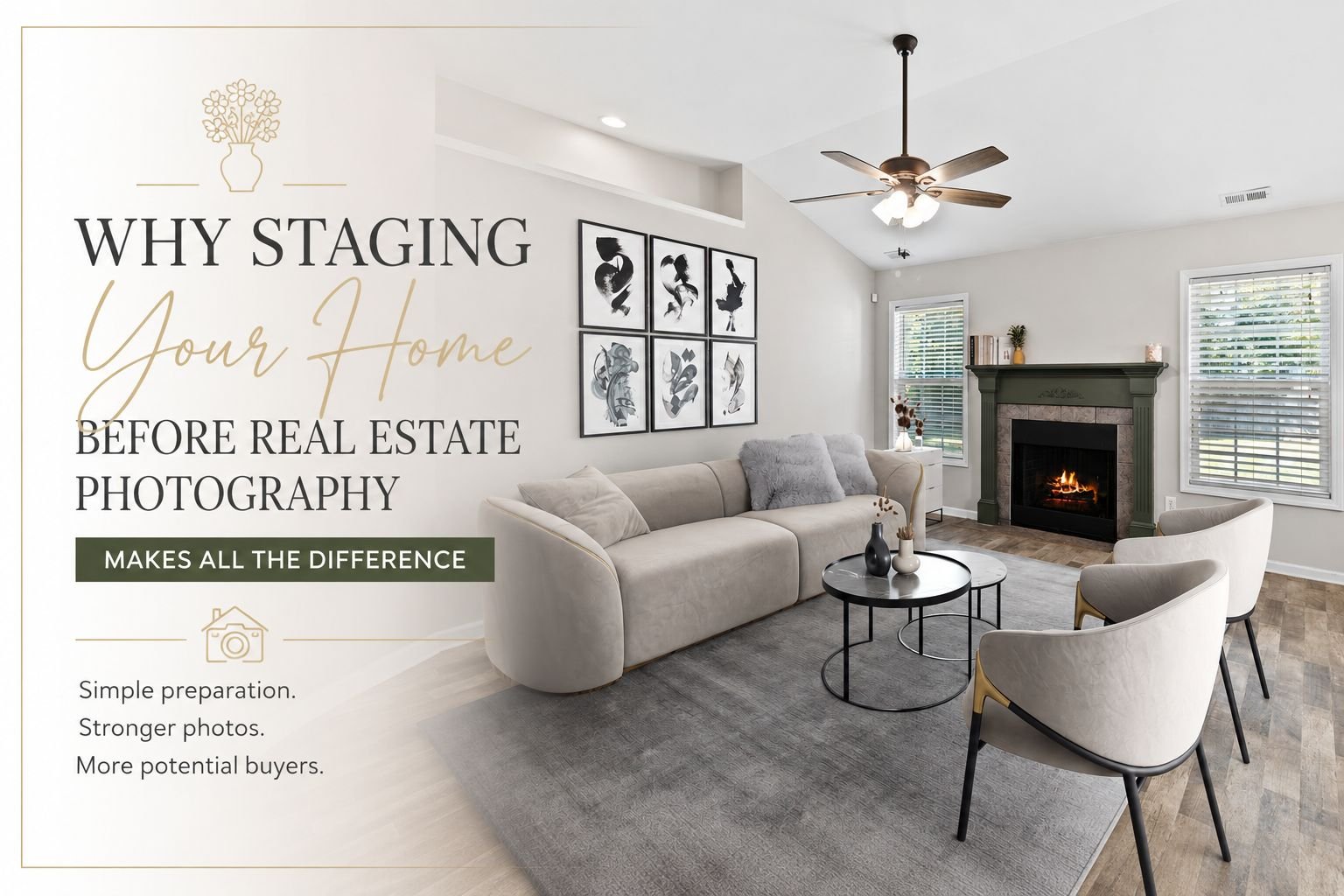 Why Staging Your Home Before Real Estate Photography Makes All the Difference