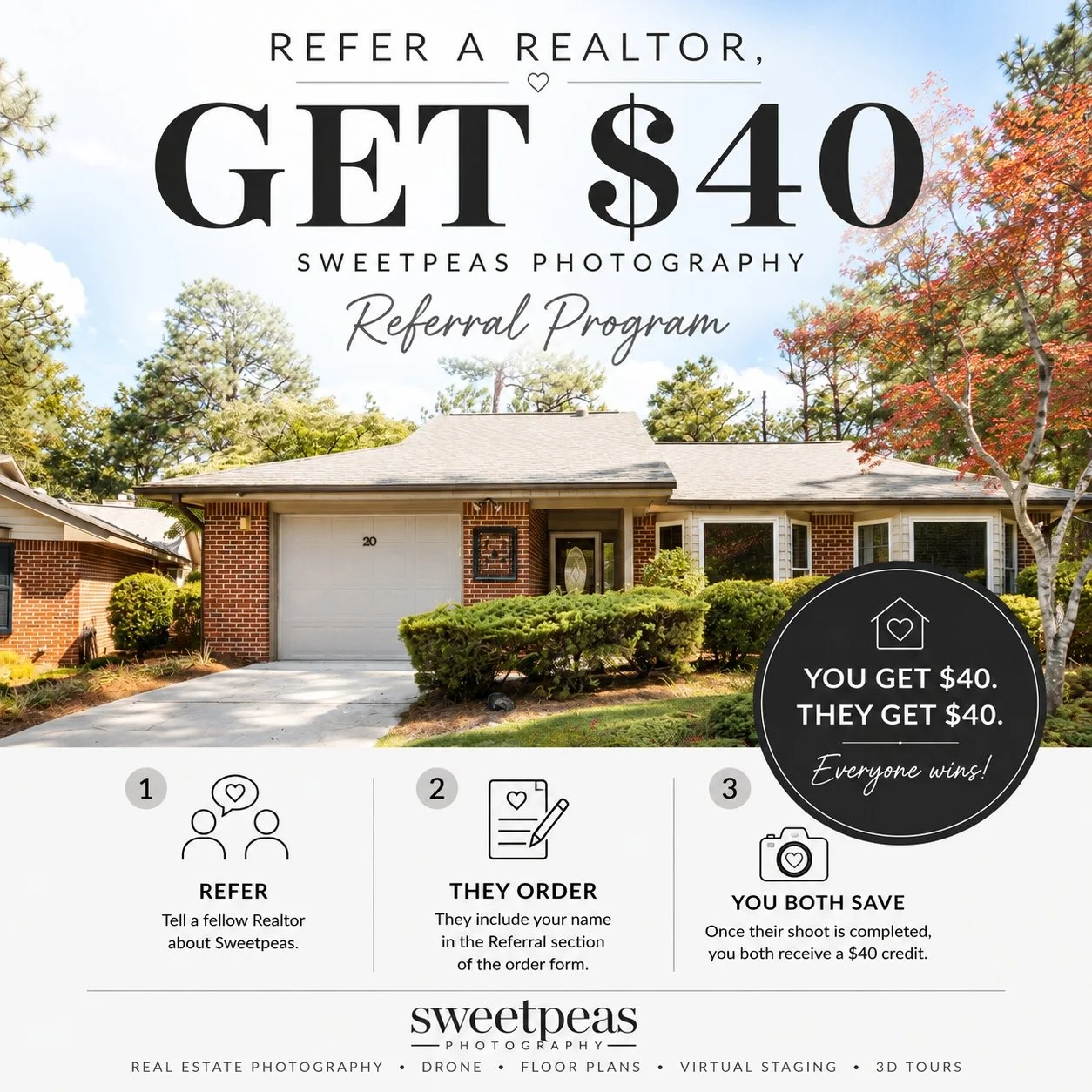 Refer a Realtor, Get $40: Our Sweetpeas Photography Referral Program&nbsp;