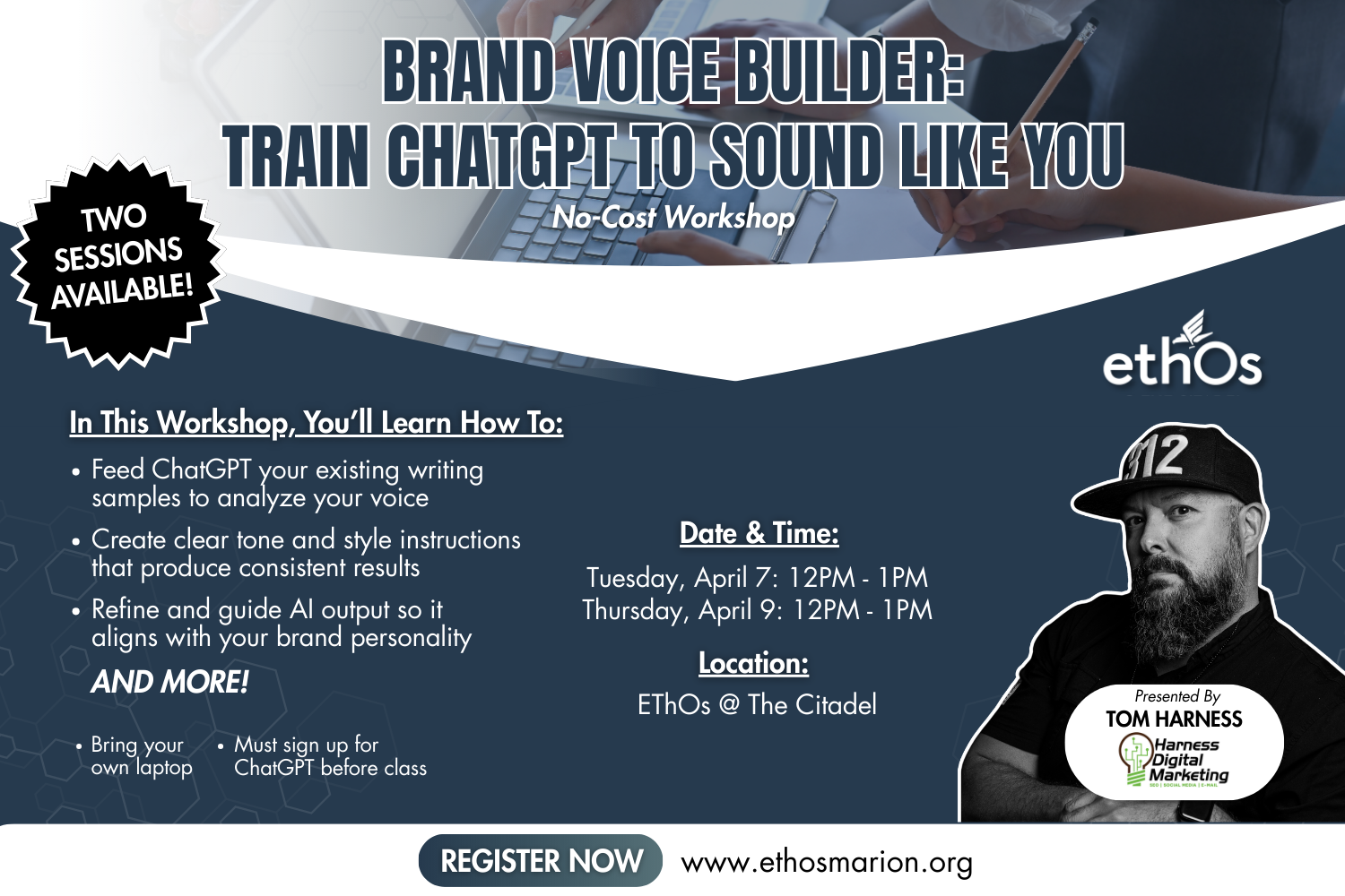 Brand Voice Builder: Train ChatGPT to Sound Like You Workshop (Session 1)