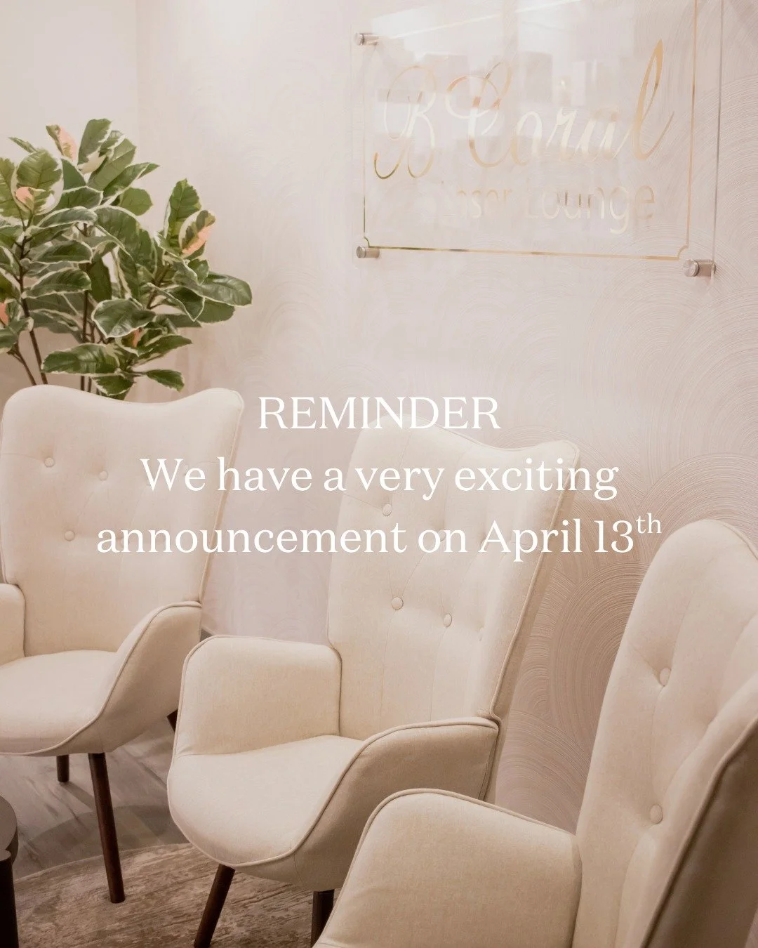 Mark your calendars, it's B Coral's birthday on April 13th, and you don't want to miss our announcement...🤍

#yvrbusiness #vancouverbc #medspa #glowingskin #skincare