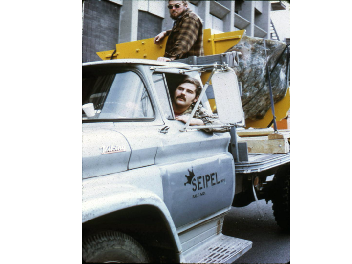 The Seipel Manufacturing truck arriving with the Enviro-plug