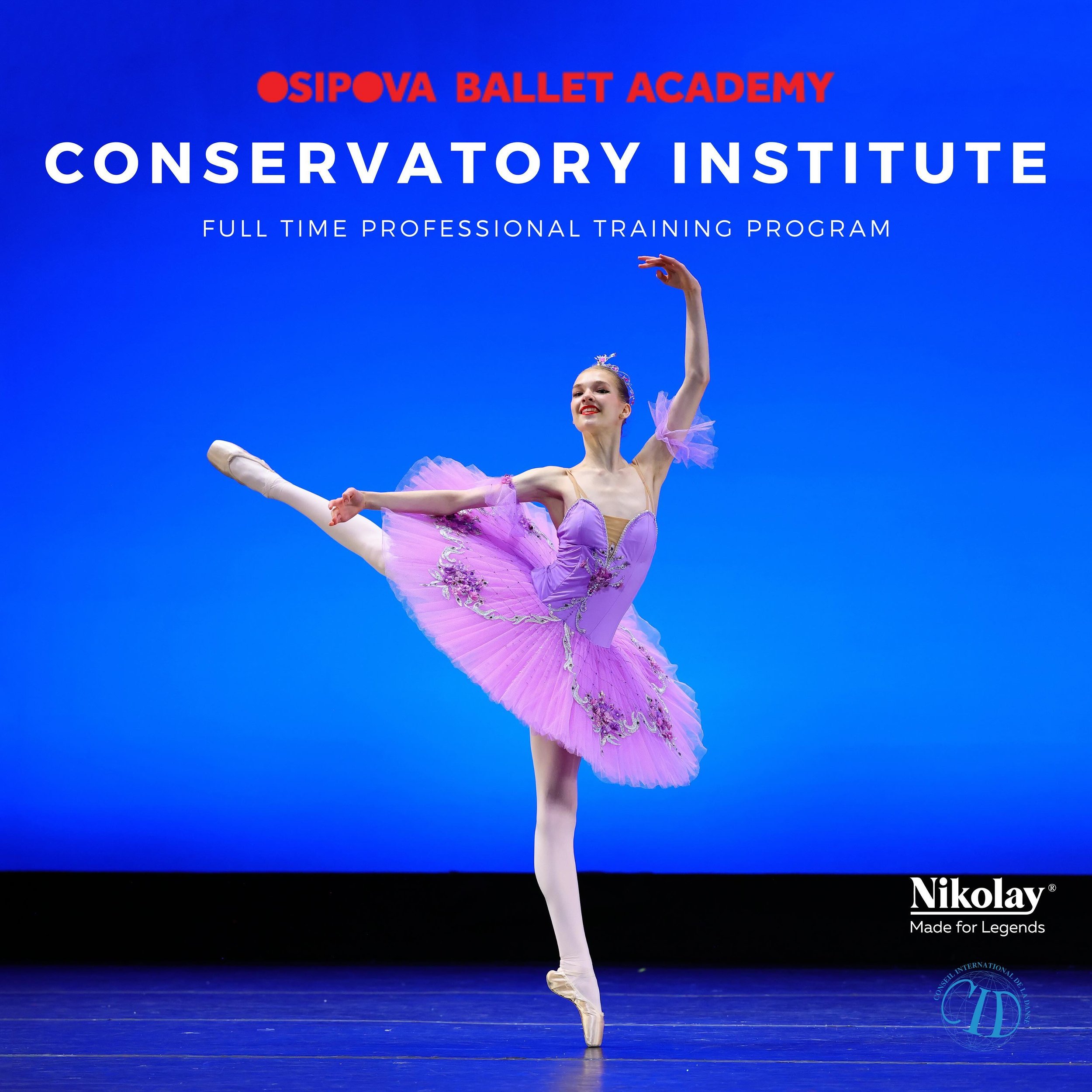 Osipova Ballet Academy is excited to announce the 2024-2025 School Year Registration for OBA&rsquo;s full time elite training program for the most dedicated of students - The Conservatory Institute at Osipova Ballet Academy, A Full Time Professional 