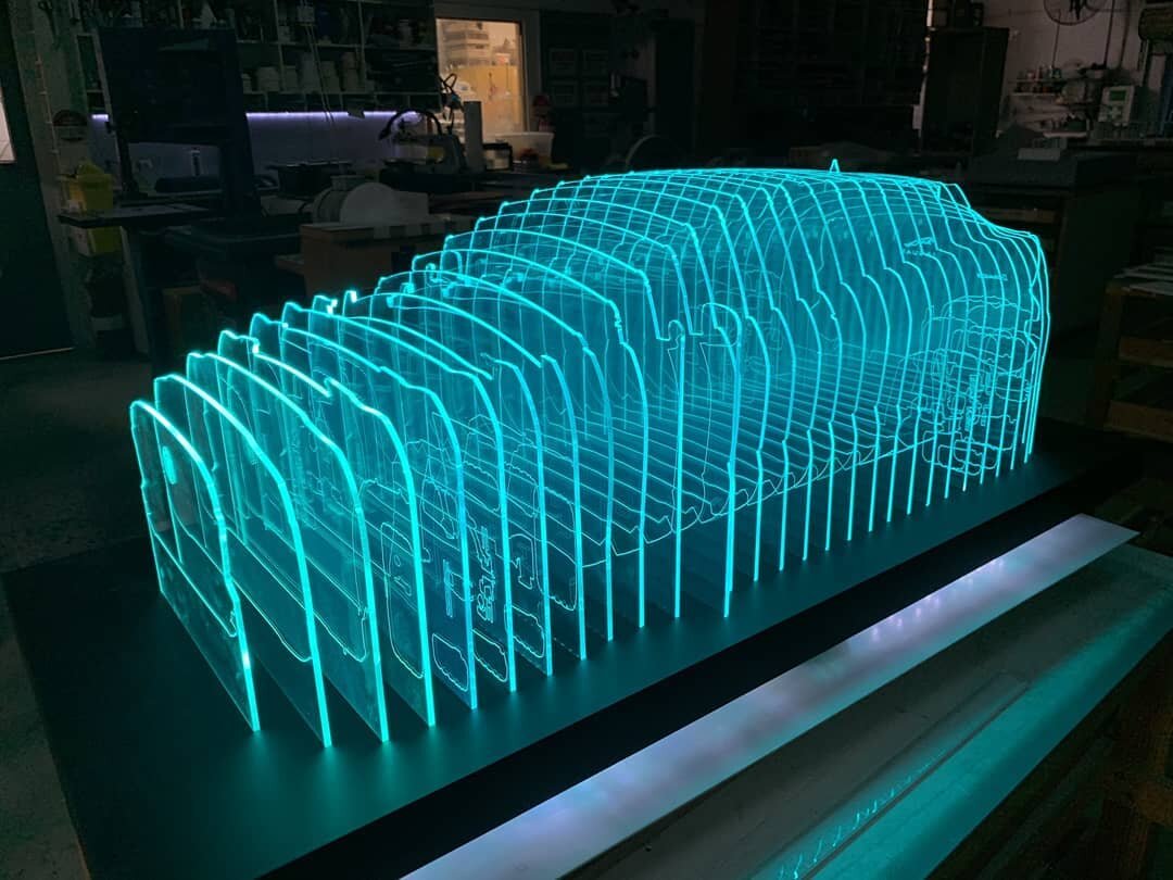 This Jaguar I-Pace model we made for Thomson Street may be the coolest looking thing we've made. Matt Wheeler from @two_wheelers put this together and the hours of work really paid off. Amazing end result.

@thomsonstreet 
@landroveraus