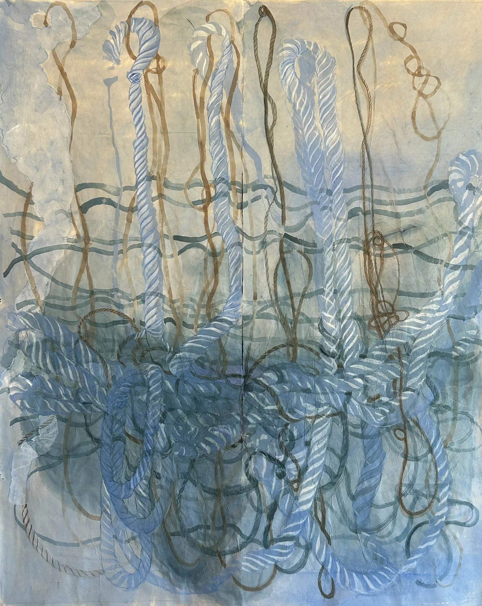 Dale Emmart, Sway, Ink and Gouache on paper, 39.5" x 37.5" $1200
