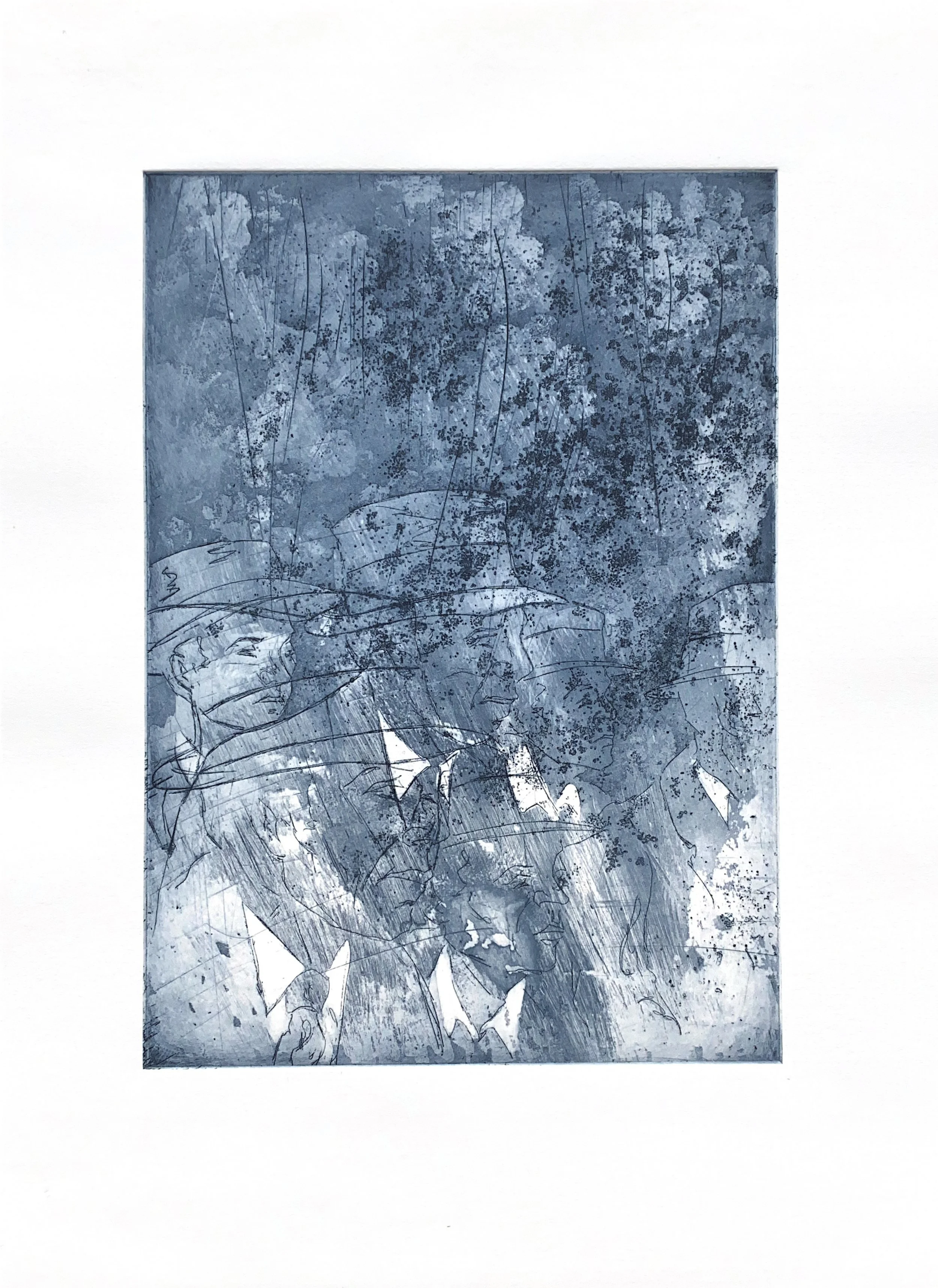 Hélène Bautista,  Berlin 30s (3), Intaglio on copper plate, 30 × 40 cm £170