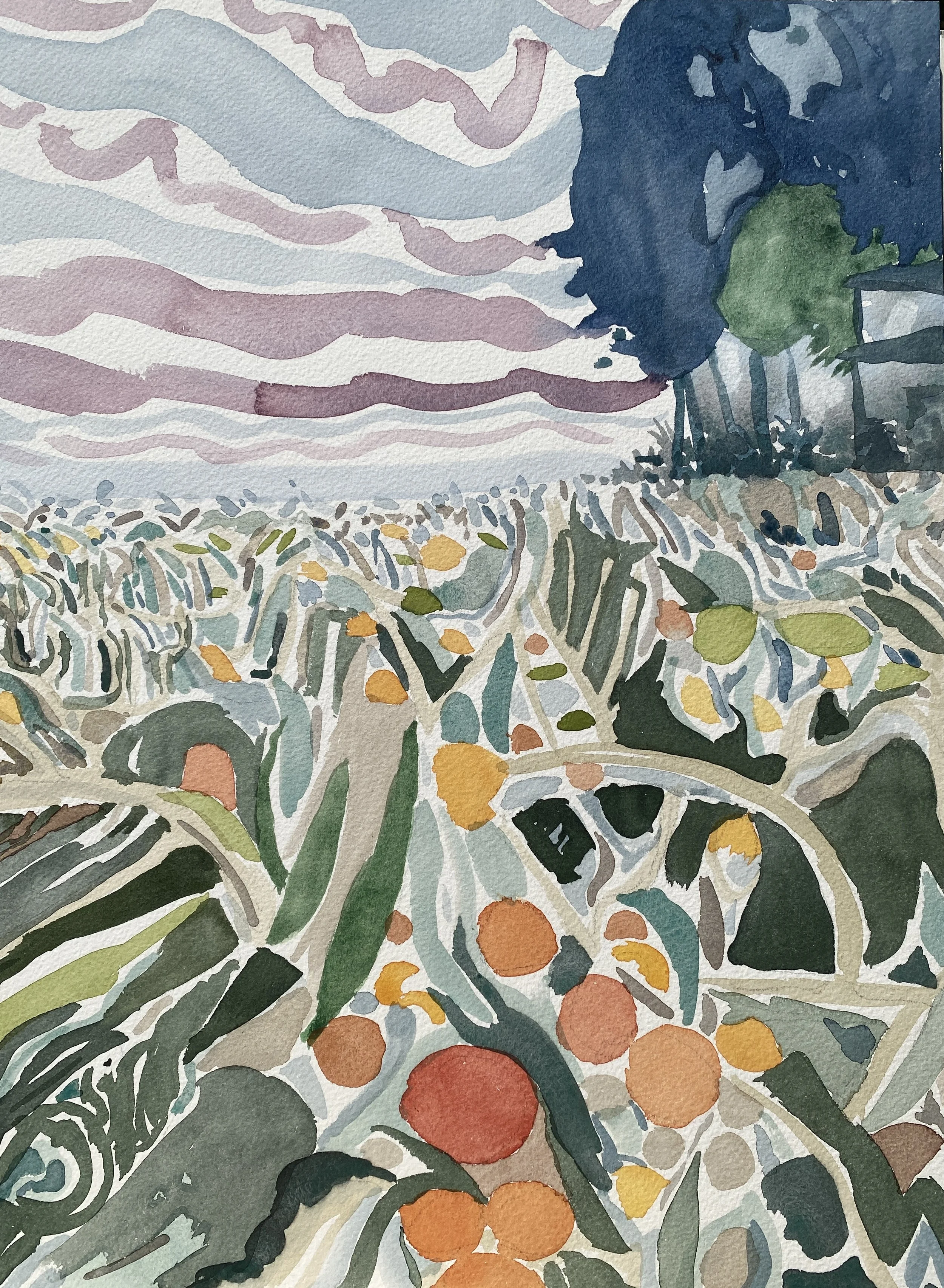 Ellen P. Ryan, Gulf Coast Afternoon, Gulf Coast Afternoon, Watercolor 12x16 inches, $500 
