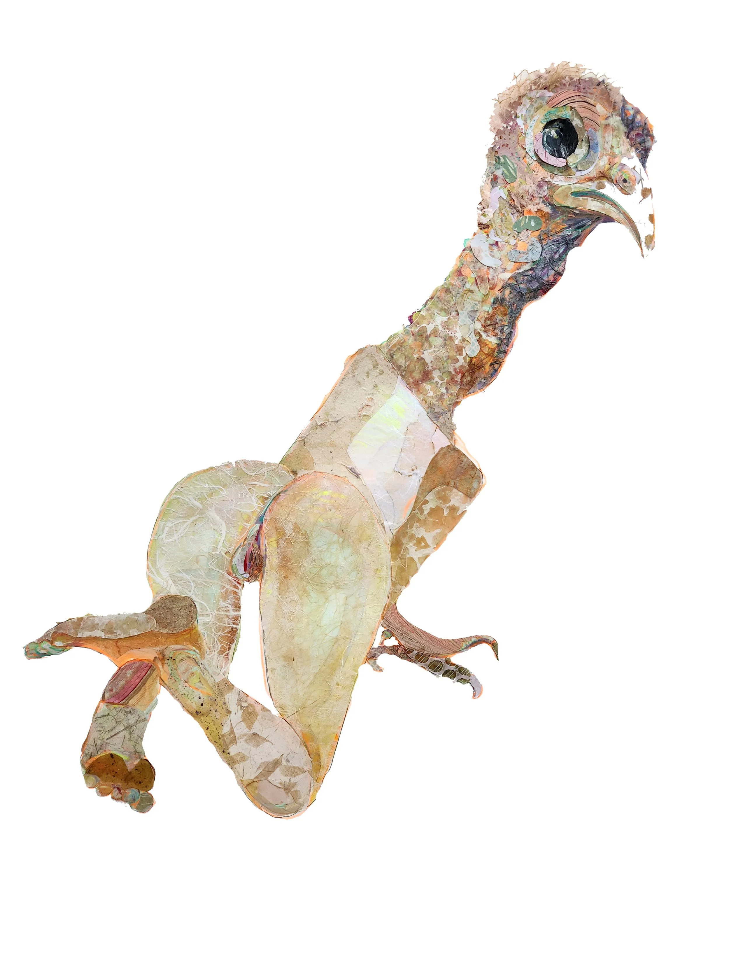 Caitlin Gill, Self Portrait IV, Mixed Media (Collage on Paper), 44 x 33, $1,200
