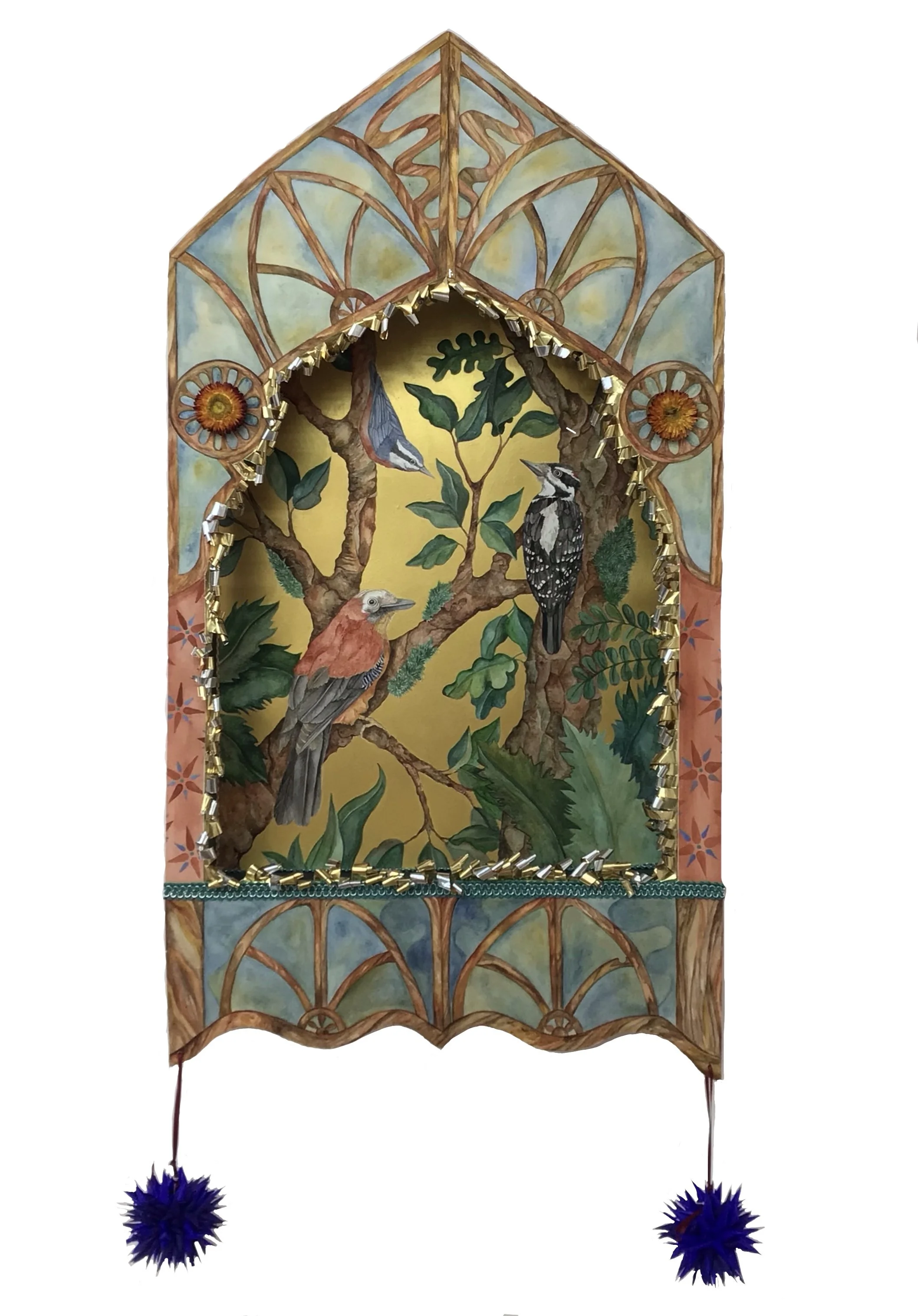 Karin Plank-Hauter, Forest Altar. Watercolour on paper, 60x83, $700
