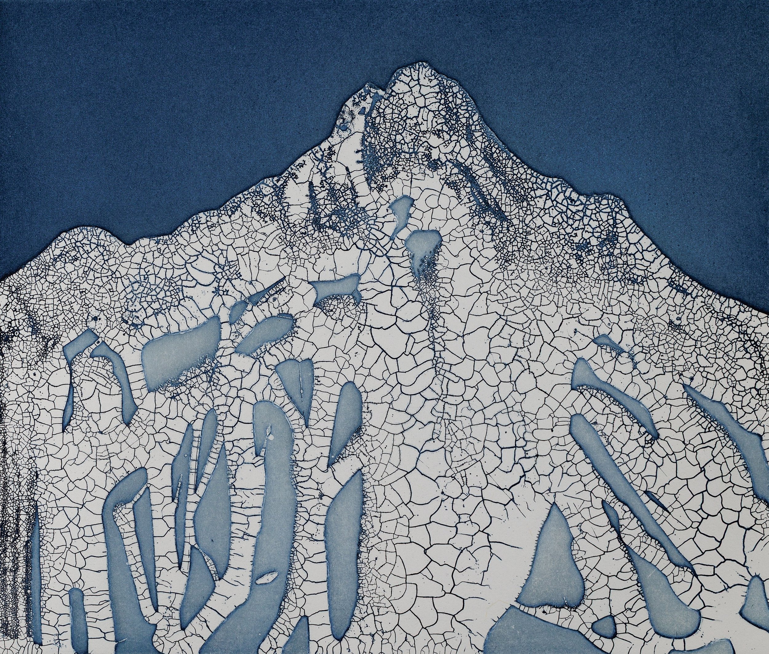 Margaret E. Murray,  Glacial Melt VII , Copper etching, 12 x 10” $575, unframed
