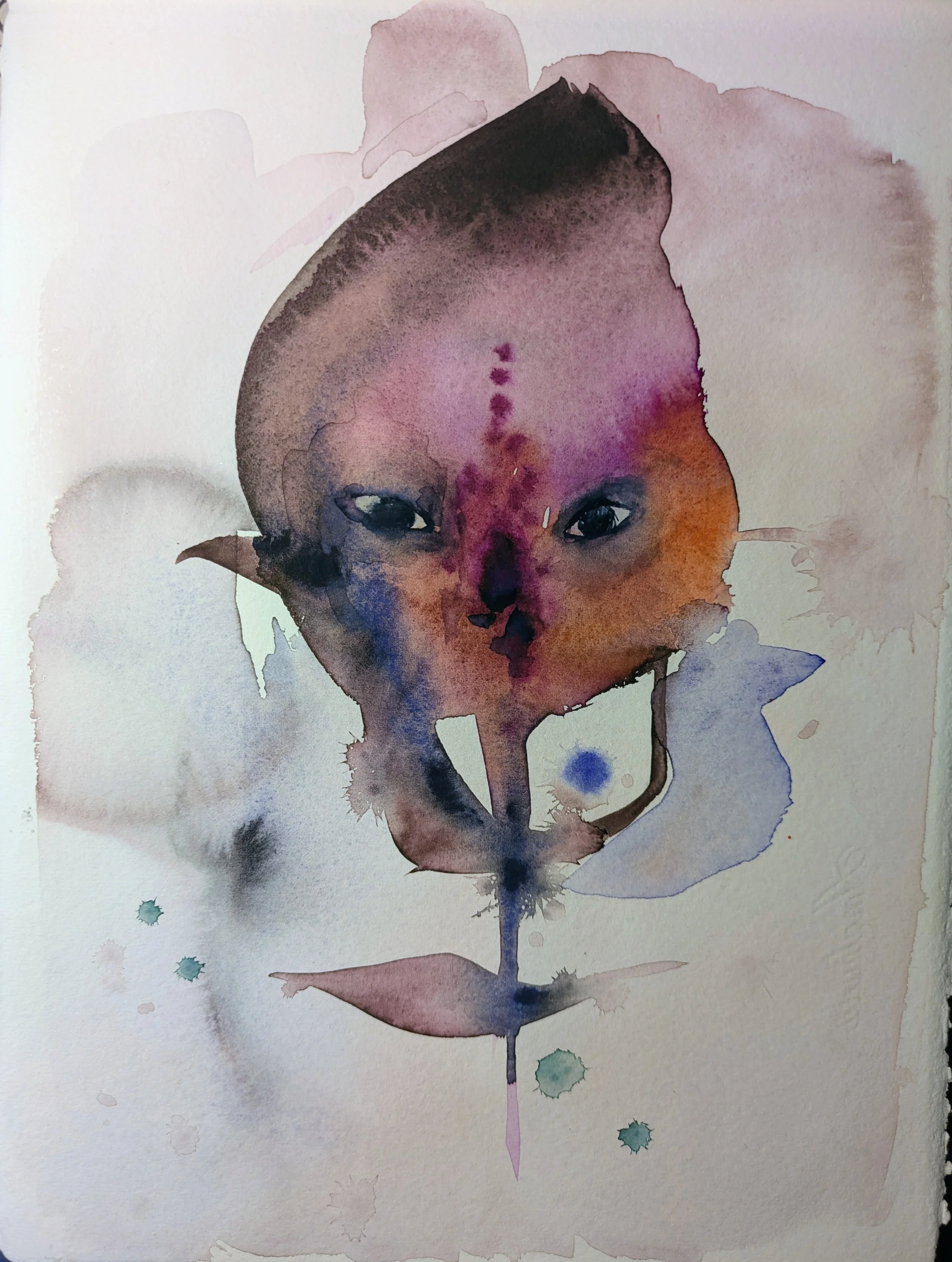 Ana Pietraru, Human Form, Ink, watercolor, 42cm x 32cm, €500
