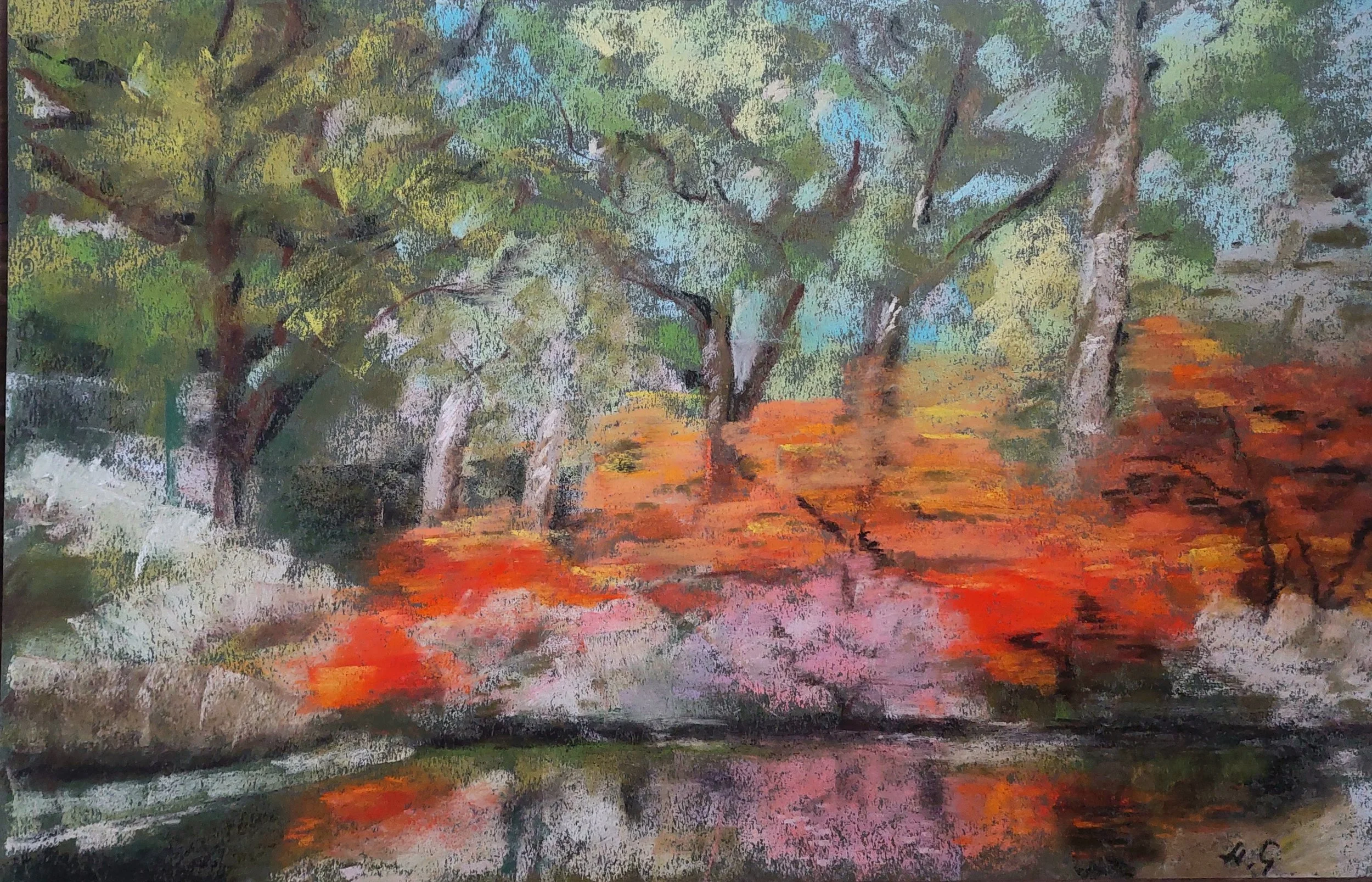Aliaksandra Göğer, The legacy we let slip away, Soft pastels on paper, 50x33cm, €200