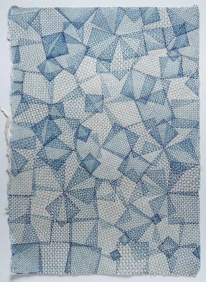 Jeanne Heifetz, Mottainai 85, Ink on Japanese Kozo paper, 19" x 13.5", $1230 