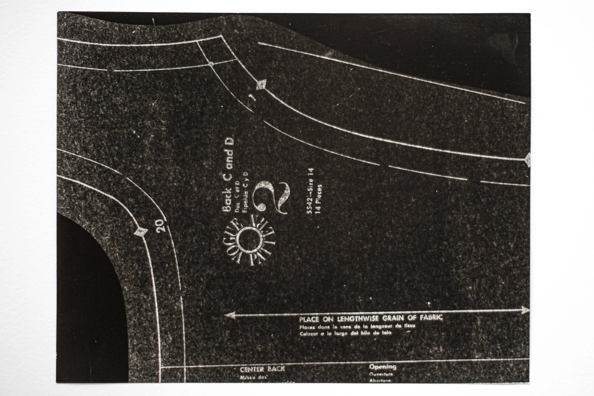 Jo Yarrington, Back C and D, Mixed-media print, 8 x 10”, $1200