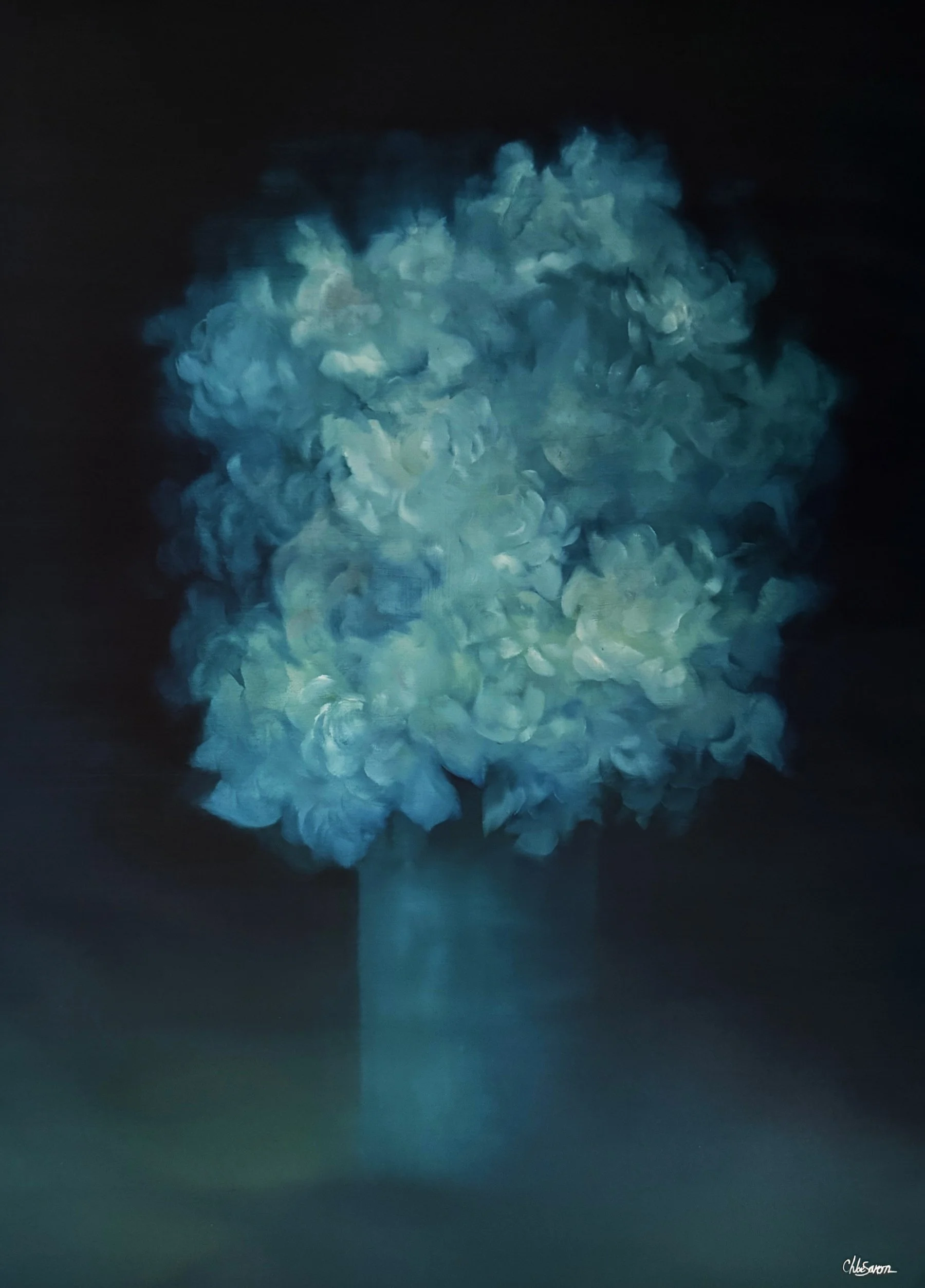 Chloe Saron, Opulentia, Oil on paper, 29 x 39, $2,500
