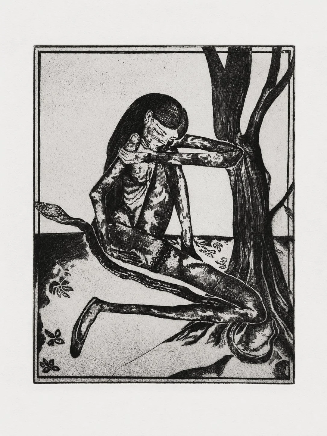 Isabelle D'Amico, Eve,Etching, 12 x 9.5", $300