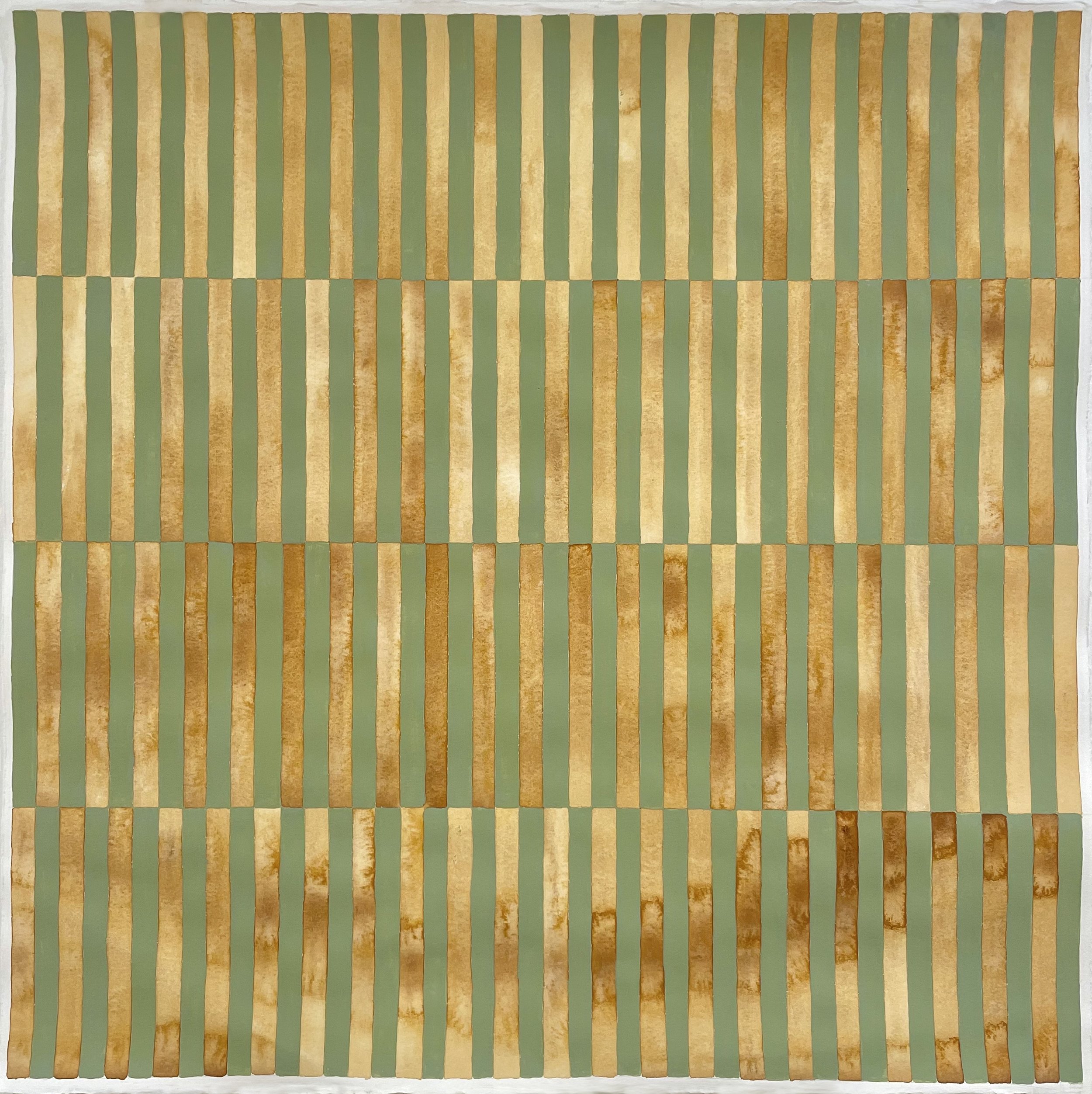 Maureen Nollette, Facade of Normalcy, graphite, watercolor, gouache on Rives BFK, 22.375 x 22.375, $800
