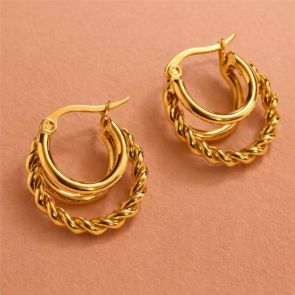 Double Twist Hoops
