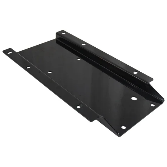 Black Steel Mid-Low Seat Adapter Plate, 1 1/4 Inch For Vendetta Seat