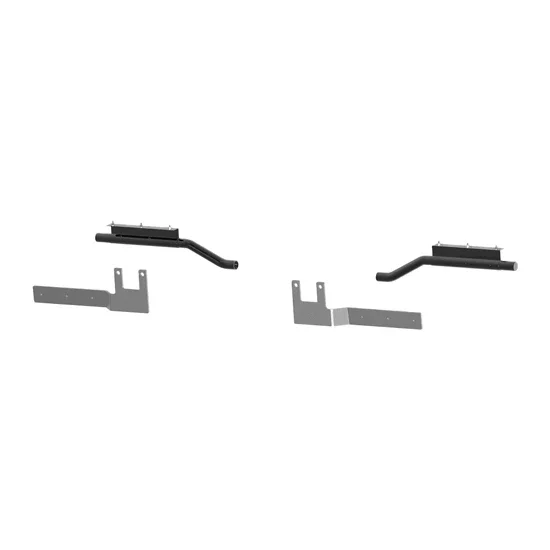 Stainless Steel Half Fender Hidden Bracket Kit For 2005-Newer Peterbilt Low Air Leaf For Peterbilt