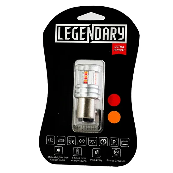 Legendary 15 Diode Red Dual Color 1157 LED Bulb
