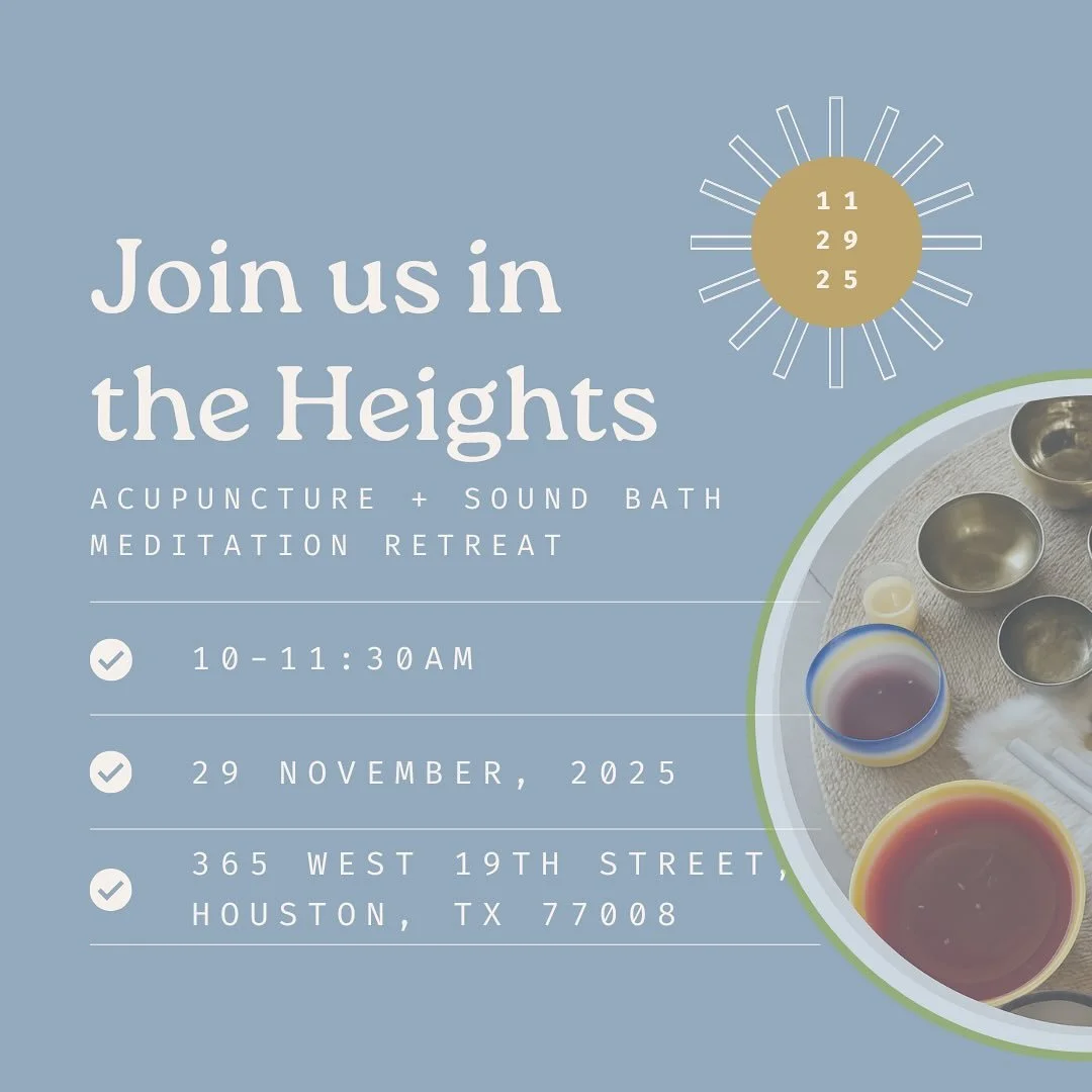 🍁 Happy Thanksgiving, everyone! 🍁

If you&rsquo;re in town this weekend, I&rsquo;d love to see you at this season&rsquo;s Acupuncture + Sound Bath Meditation with @retreatwithraquel of @loveherretreats . This experience is always deeply restorative