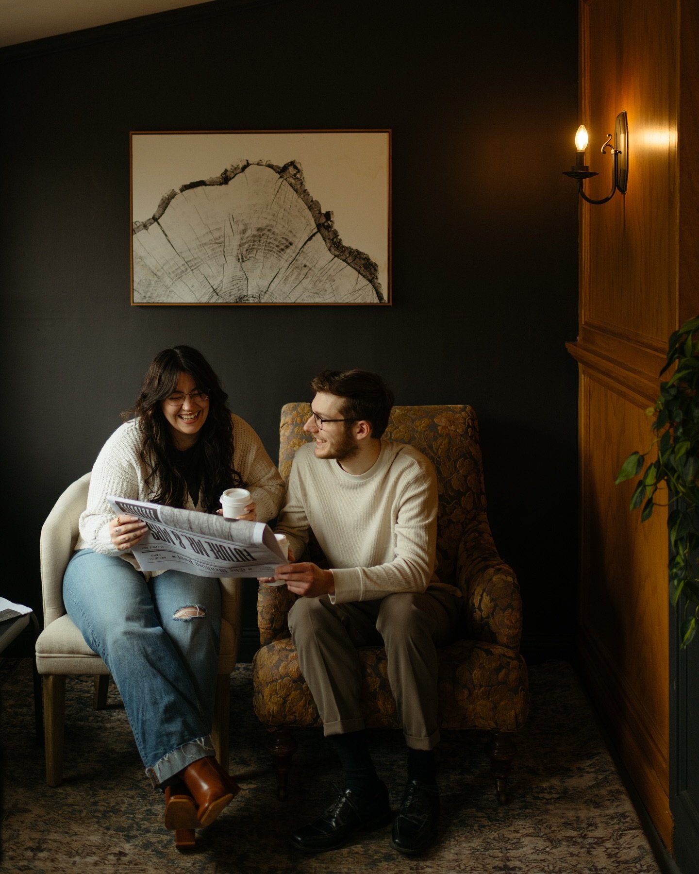 A coffee date with Hailey &amp; Keegan 🤎☕️📰