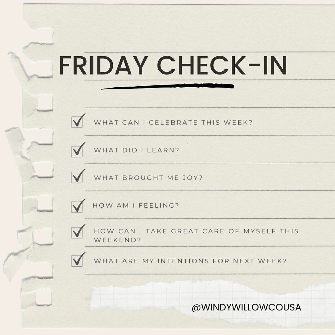 end of week check in &mdash; how are YOU doing? what can you celebrate?