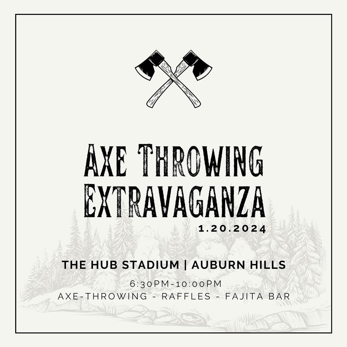 REMINDER &mdash; Axe Throwing Extravaganza this weekend!!!!

you can still buy tickets at the door &mdash; please RSVP in advance.

Hope to see you out for a good time benefiting a great cause!