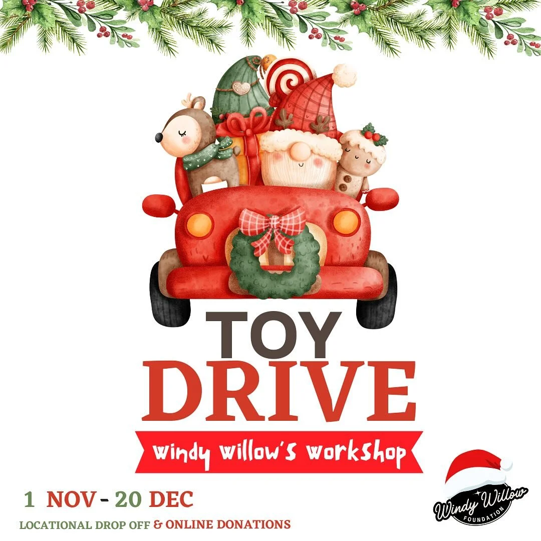 🎄We&rsquo;re excited to announce Windy Willow&rsquo;s Workshop! Our 2025 Toy Drive is kicking off today with options to drop off, check out online, or make in kind donations to our foundation. All gifts will be donated to local children&rsquo;s hosp