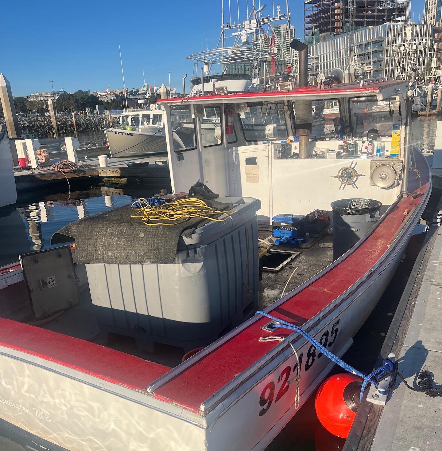 She&rsquo;s happily tucked into her spot and now the work begins! New house, cabin, electronics and paint job are in the works! We&rsquo;re really looking forward to the season! #jimbeal #commercialfishing