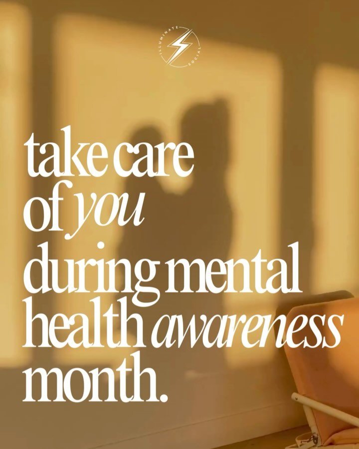 May is #MentalHealthAwareness month! We are also very aware that being on social media means not always taking care of your mental health. Here are some ideas and reminders on how to take care of YOU before, after, and during your scrolling. Please s