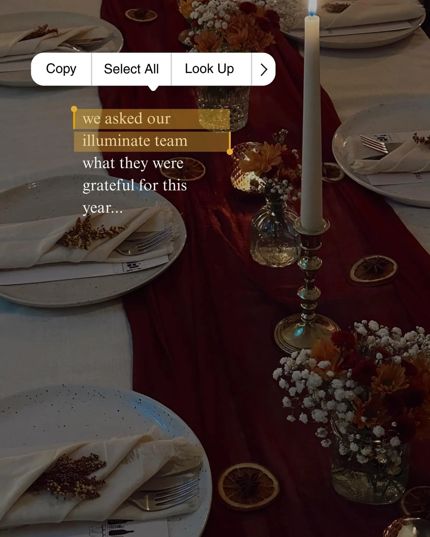 Feeling extra grateful and blessed this year ✨ Head over to our stories and share what you&rsquo;re thankful for, or drop it in the comments. We&rsquo;d love to hear from you! xx

#gratitude #illuminatesocial
