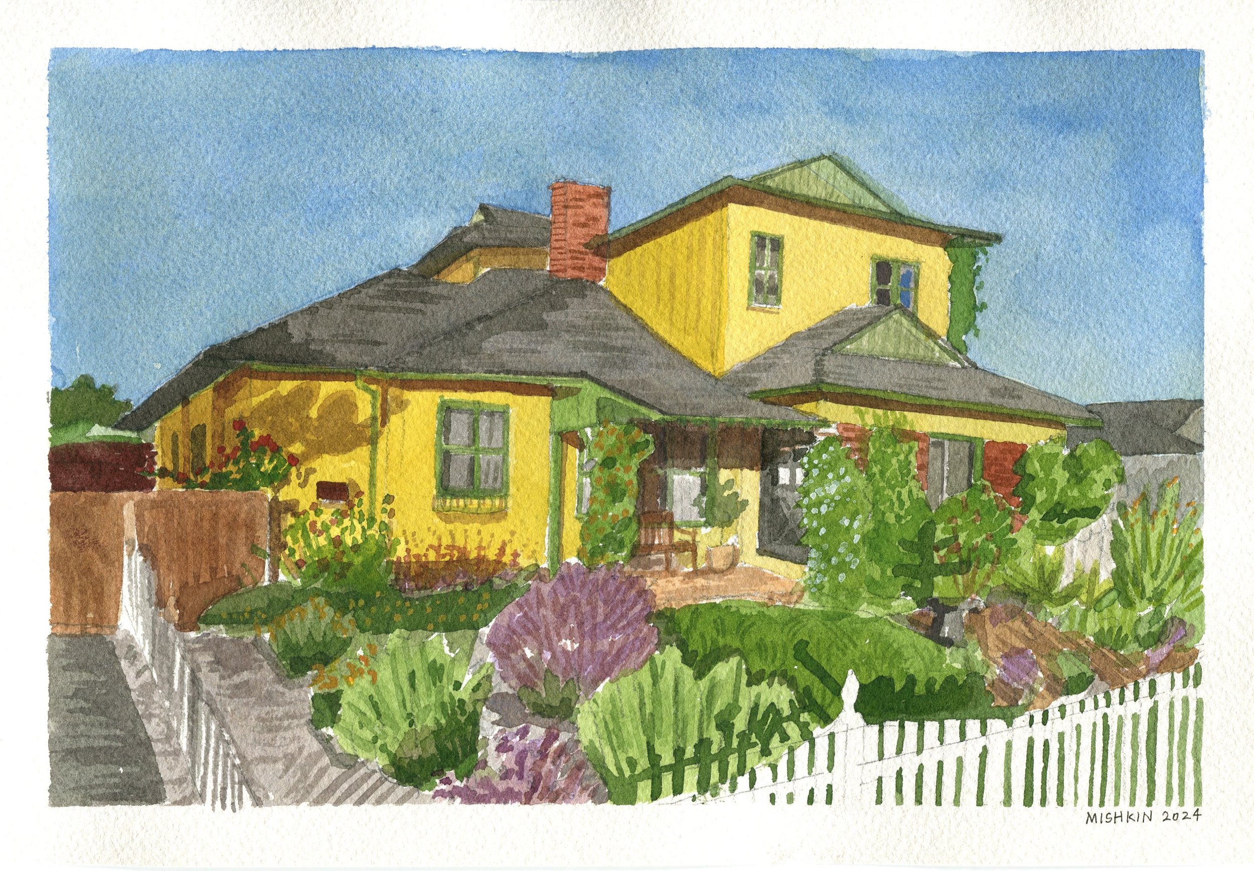 Commissioned watercolor